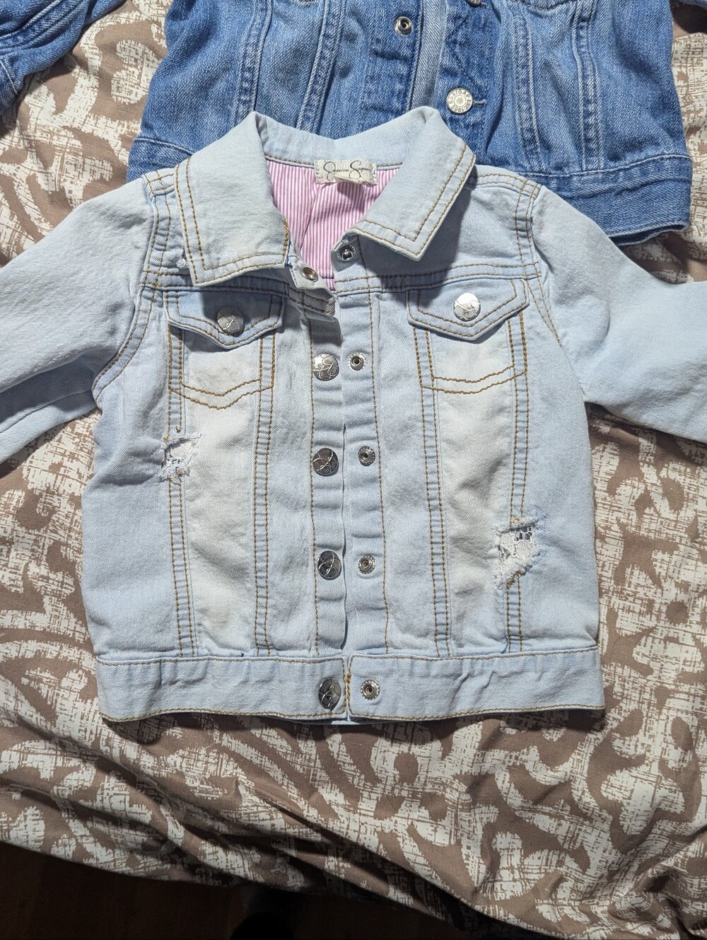 Jessica Simpson Light Wash Denim Jacket/Shirt for Kids